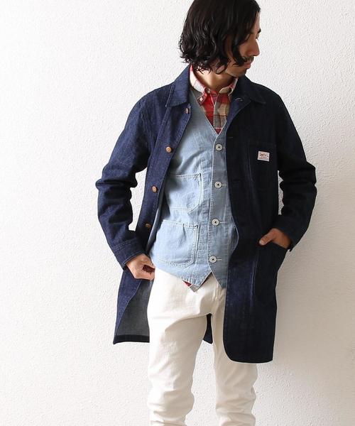 coen（コーエン）の「SMITH別注デニムショップコート§§（その他アウター・メンズ・インディゴブルー・X-LARGE/LARGE/SMALL/MEDIUM）」の14枚目の写真