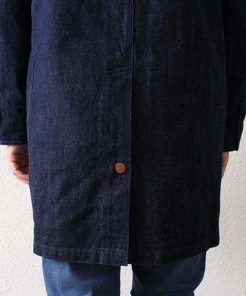 coen（コーエン）の「SMITH別注デニムショップコート§§（その他アウター・メンズ・インディゴブルー・X-LARGE/LARGE/SMALL/MEDIUM）」の3枚目の写真