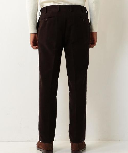UNITED ARROWS（ユナイテッドアローズ）の「UDET モールスキン テーパード パンツ †◆（スラックス・メンズ・ブラック/ダークブラウン/ネイビー・50/44/42/48/46/54/52）」の4枚目の写真