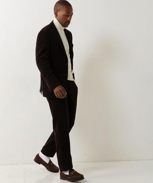 UNITED ARROWS（ユナイテッドアローズ）の「UDET モールスキン テーパード パンツ †◆（スラックス・メンズ・ブラック/ダークブラウン/ネイビー・50/44/42/48/46/54/52）」の13枚目の写真