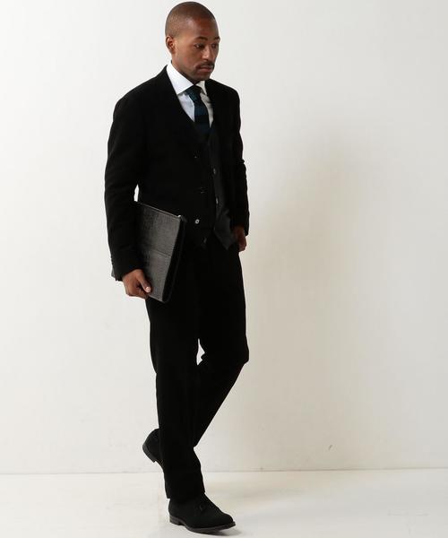 UNITED ARROWS（ユナイテッドアローズ）の「UDET モールスキン テーパード パンツ †◆（スラックス・メンズ・ブラック/ダークブラウン/ネイビー・50/44/42/48/46/54/52）」の11枚目の写真