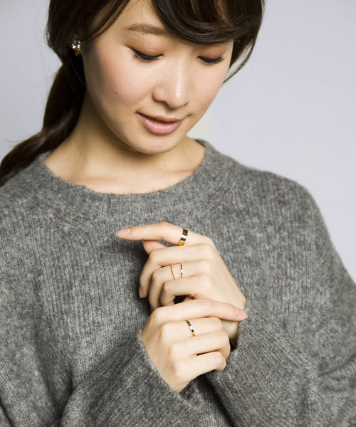 PLAIN CLOTHING（プレーンクロージング）の「シンプルゴールド4setリング【PLAIN CLOTHING】（リング・レディース・ゴールド・FREE）」の4枚目の写真