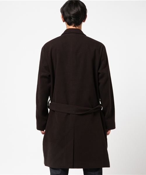 ikka（イッカ）の「メルトンガウンコート （チェスターコート・メンズ・ブラック/オリーブ/ライトグレー・X-LARGE/LARGE/MEDIUM）」の5枚目の写真