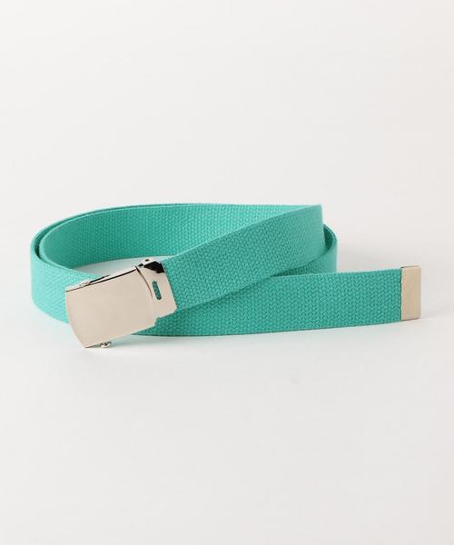 BEAUTY&YOUTH UNITED ARROWS(ビューティーアンドユースユナイテッドアローズ)の「BY ロングテープベルト -MADE IN USA- ◆(ベルト・メンズ・ブラック/ライトグレー/ピンク/ライトブルー/パープル/ホワイト/ライトピンク/イエロー/ライム/ネイビー/ライラック・ONE(50))」の4枚目の写真