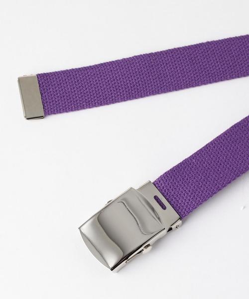 BEAUTY&YOUTH UNITED ARROWS(ビューティーアンドユースユナイテッドアローズ)の「BY ロングテープベルト -MADE IN USA- ◆(ベルト・メンズ・ブラック/ライトグレー/ピンク/ライトブルー/パープル/ホワイト/ライトピンク/イエロー/ライム/ネイビー/ライラック・ONE(50))」の12枚目の写真