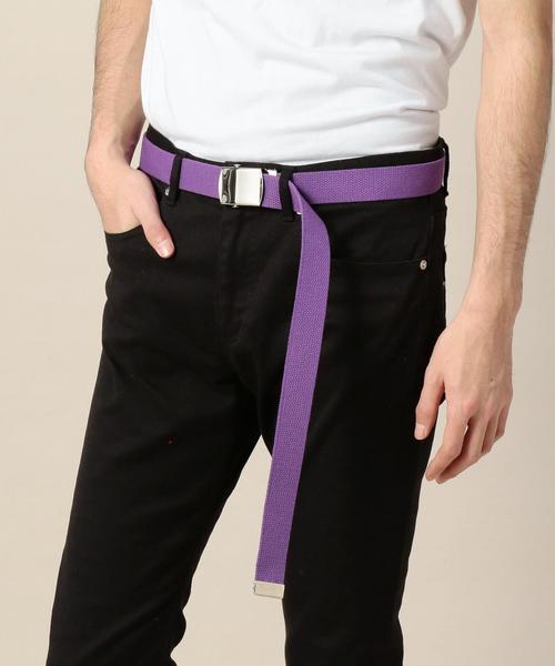 BEAUTY&YOUTH UNITED ARROWS(ビューティーアンドユースユナイテッドアローズ)の「BY ロングテープベルト -MADE IN USA- ◆(ベルト・メンズ・ブラック/ライトグレー/ピンク/ライトブルー/パープル/ホワイト/ライトピンク/イエロー/ライム/ネイビー/ライラック・ONE(50))」の15枚目の写真