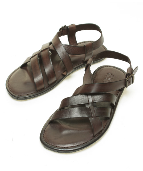 NANO universe(ナノユニバース)の「Cross Belt(サンダル・メンズ・ブラック/ブラウン/ダークブラウン/グリーン・40/41/42)」の1枚目の写真