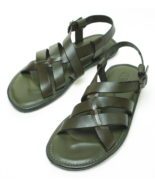 NANO universe(ナノユニバース)の「Cross Belt(サンダル・メンズ・ブラック/ブラウン/ダークブラウン/グリーン・40/41/42)」の4枚目の写真