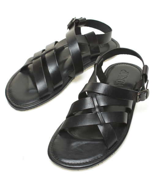 NANO universe(ナノユニバース)の「Cross Belt(サンダル・メンズ・ブラック/ブラウン/ダークブラウン/グリーン・40/41/42)」の2枚目の写真