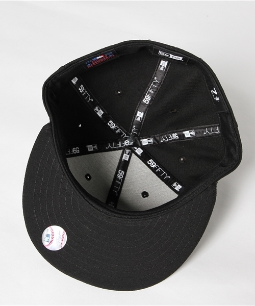 NEW ERA(ニューエラ)の「NEW ERA 59FIFTY CAP MLB NEW YORK YANKEES MADE IN USA BLACK(キャップ・メンズ・ブラック×ホワイト・7 3/4/8/7 7/8/7 3/8/7/7 1/4/7 5/8/7 1/8/7 1/2)」の7枚目の写真