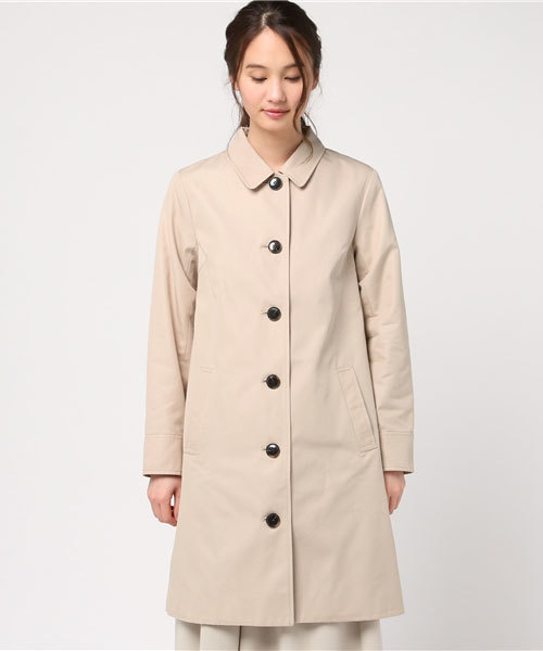 にゃがステンカラーコートXL　ハニーベージュ　ライナー　膝下丈 DHX0125A0001_l_a001.jpg