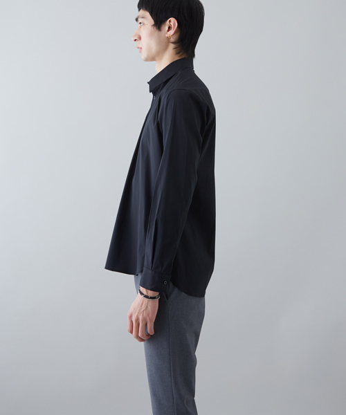 STUDIOUS（ステュディオス）の「ストレッチブロードシャツ（シャツ/ブラウス・メンズ・ホワイト/ブラック・2/3/1）」の11枚目の写真
