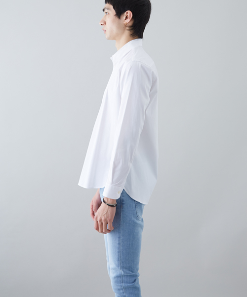 STUDIOUS（ステュディオス）の「ストレッチブロードシャツ（シャツ/ブラウス・メンズ・ホワイト/ブラック・2/3/1）」の17枚目の写真