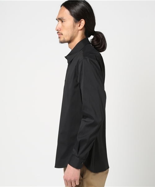 STUDIOUS（ステュディオス）の「ストレッチブロードシャツ（シャツ/ブラウス・メンズ・ホワイト/ブラック・2/3/1）」の3枚目の写真