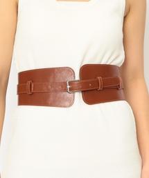 Another Edition | フェイクレザーコルセットベルト(ベルト)