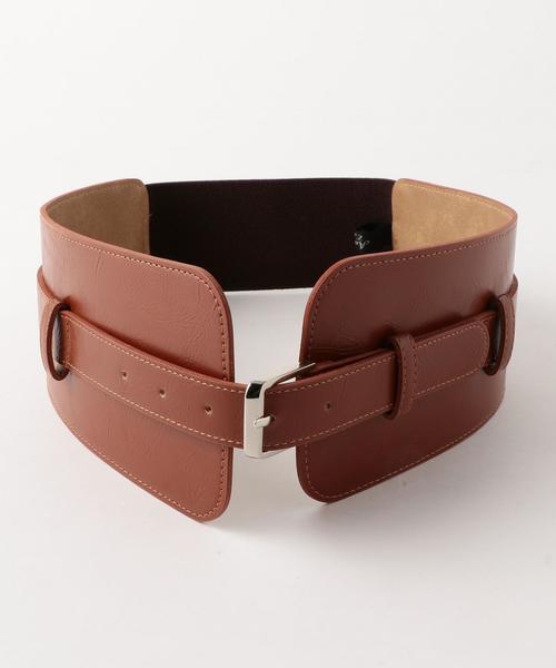 Another Edition（アナザーエディション）の「フェイクレザーコルセットベルト ◆（ベルト・レディース・ブラック/ブラウン/モカ・FREE）」の13枚目の写真