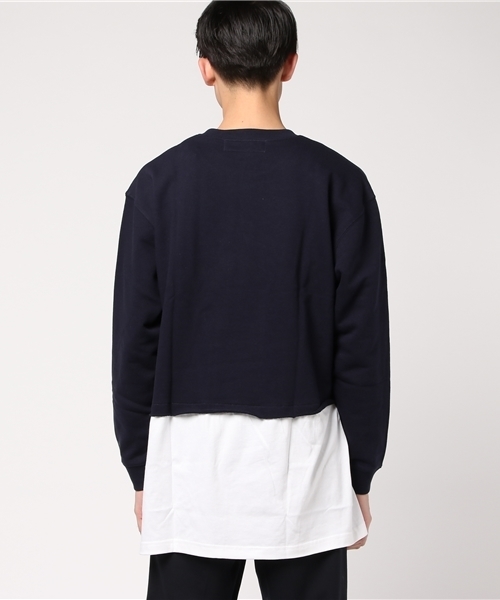 MACKDADDY（マックダディー）の「LONG TEE CREW NECK SWEAT（スウェット・メンズ・ネイビー/ヘザーグレー/ブルー/チャコールグレー・LARGE/MEDIUM/X-LARGE）」の6枚目の写真