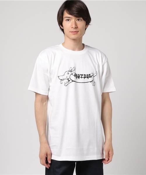 WEGO(ウィゴー)の「WEGO/モチーフロゴTシャツ(Tシャツ/カットソー・メンズ・ホワイト系その他/ネイビー/ホワイト/ライトピンク・MEDIUM/LARGE)」の16枚目の写真