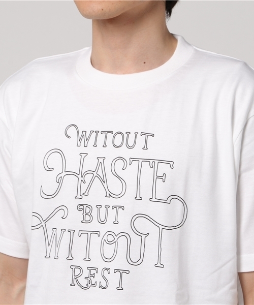 WEGO(ウィゴー)の「WEGO/モチーフロゴTシャツ(Tシャツ/カットソー・メンズ・ホワイト系その他/ネイビー/ホワイト/ライトピンク・MEDIUM/LARGE)」の12枚目の写真