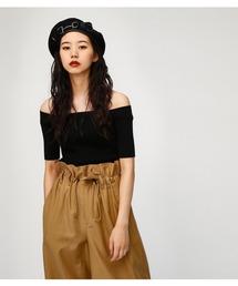 MOUSSY | OFF SHOLDER KNIT TOP(ニット/セーター)