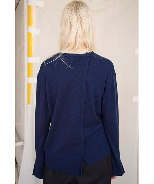 ZUCCa（ズッカ）の「ウールセーター（ニット/セーター・レディース・ブルー/ブラック/マスタード/ダークグレー・M/M size）」の3枚目の写真