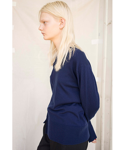 ZUCCa（ズッカ）の「ウールセーター（ニット/セーター・レディース・ブルー/ブラック/マスタード/ダークグレー・M/M size）」の20枚目の写真