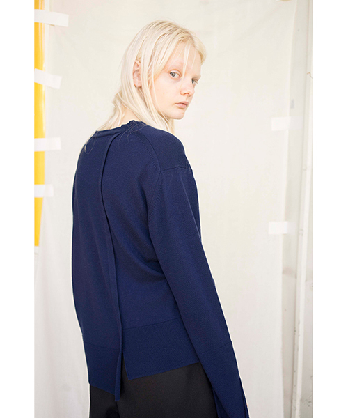 ZUCCa（ズッカ）の「ウールセーター（ニット/セーター・レディース・ブルー/ブラック/マスタード/ダークグレー・M/M size）」の21枚目の写真