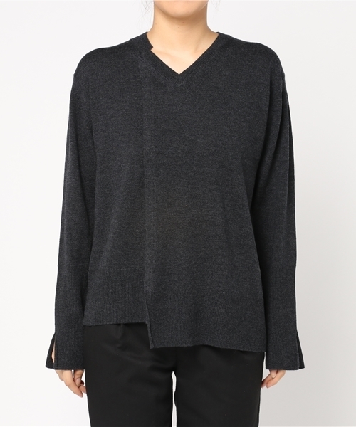 ZUCCa（ズッカ）の「ウールセーター（ニット/セーター・レディース・ブルー/ブラック/マスタード/ダークグレー・M/M size）」の6枚目の写真