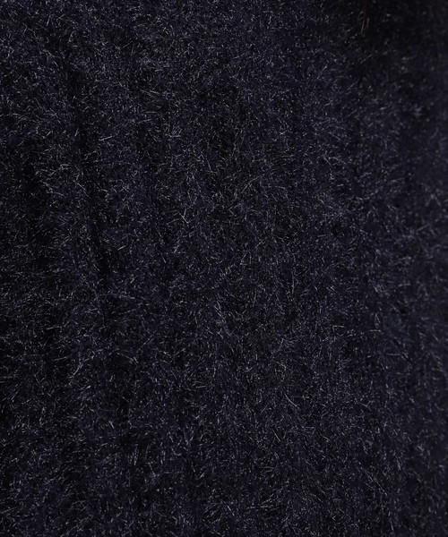 natural couture（ナチュラルクチュール）の「フェザーヤーンオフショルＶネック（ニット/セーター・レディース・ネイビー/サックスブルー/ピンク/アイボリー・FREE）」の9枚目の写真