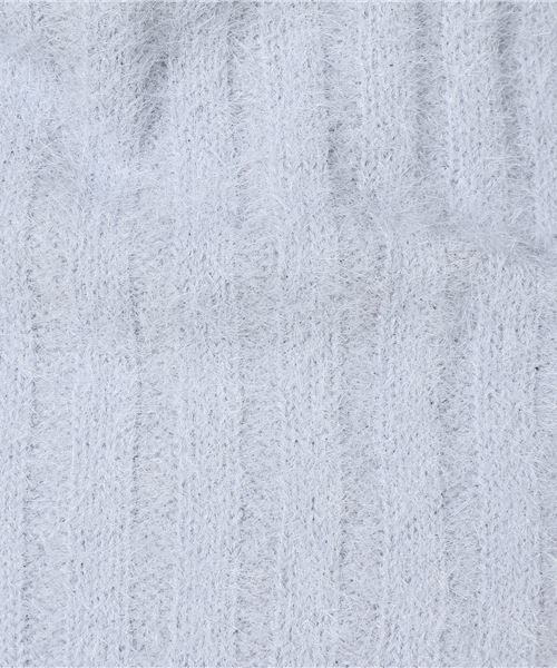 natural couture（ナチュラルクチュール）の「フェザーヤーンオフショルＶネック（ニット/セーター・レディース・ネイビー/サックスブルー/ピンク/アイボリー・FREE）」の13枚目の写真