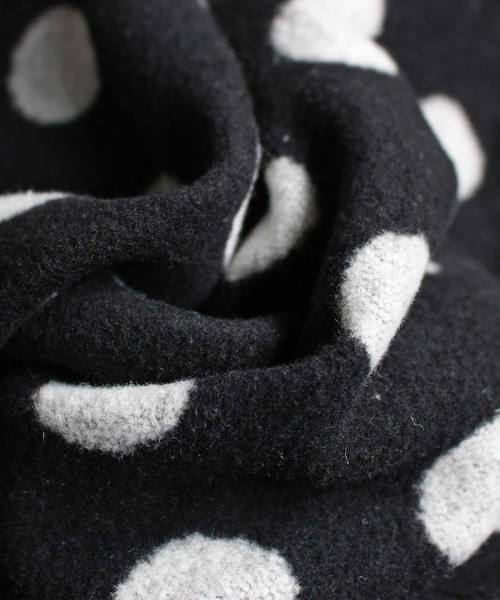 antiqua（アンティカ）の「ドット起毛ジャケット（ノーカラージャケット・レディース・ブラック・FREE）」の7枚目の写真