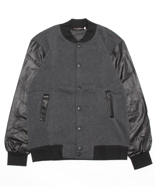 PUレザー切り替えスタジャン（スタジャン）｜STYLEBLOCK（スタイル