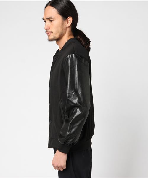 PUレザー切り替えスタジャン（スタジャン）｜STYLEBLOCK（スタイル