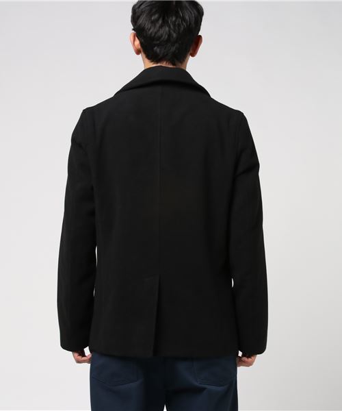 WEGO（ウィゴー）の「WEGO/メルトンPコート（ピーコート・メンズ・ブラック/ネイビー/キャメル/グレー・SMALL/MEDIUM/LARGE）」の9枚目の写真
