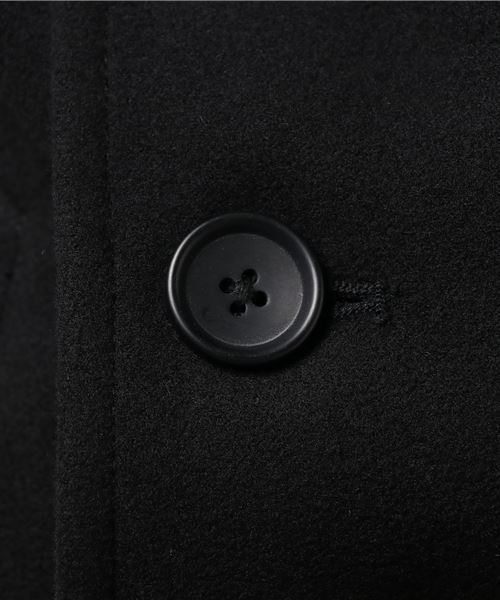 WEGO（ウィゴー）の「WEGO/メルトンPコート（ピーコート・メンズ・ブラック/ネイビー/キャメル/グレー・SMALL/MEDIUM/LARGE）」の11枚目の写真