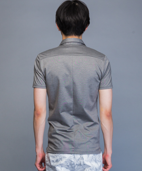 5351 POUR LES HOMMES（ゴーサンゴーイチプールオム）の「【定番人気】モクロディスキッパーポロシャツ（ポロシャツ・メンズ・グレー/ブラック/ブルー/ライトグレー・44/46/48/50）」の7枚目の写真