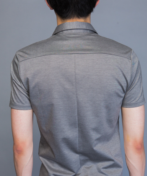 5351 POUR LES HOMMES（ゴーサンゴーイチプールオム）の「【定番人気】モクロディスキッパーポロシャツ（ポロシャツ・メンズ・グレー/ブラック/ブルー/ライトグレー・44/46/48/50）」の8枚目の写真