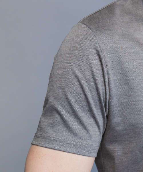 5351 POUR LES HOMMES（ゴーサンゴーイチプールオム）の「【定番人気】モクロディスキッパーポロシャツ（ポロシャツ・メンズ・グレー/ブラック/ブルー/ライトグレー・44/46/48/50）」の10枚目の写真