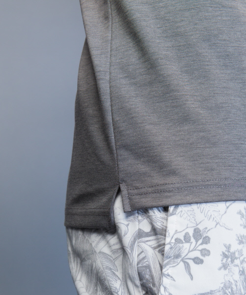 5351 POUR LES HOMMES（ゴーサンゴーイチプールオム）の「【定番人気】モクロディスキッパーポロシャツ（ポロシャツ・メンズ・グレー/ブラック/ブルー/ライトグレー・44/46/48/50）」の11枚目の写真
