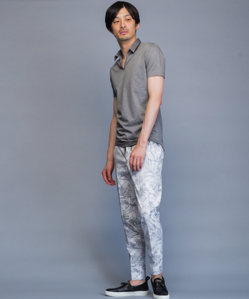 5351 POUR LES HOMMES（ゴーサンゴーイチプールオム）の「【定番人気】モクロディスキッパーポロシャツ（ポロシャツ・メンズ・グレー/ブラック/ブルー/ライトグレー・44/46/48/50）」の12枚目の写真