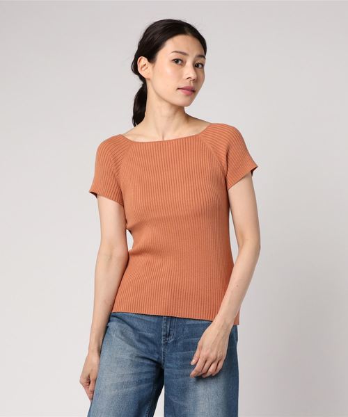 LOWRYS FARM（ローリーズファーム）の「１２Ｇスーピマスクエア／ＳＳ　788927（Tシャツ/カットソー・レディース・オフホワイト/グレー/ブラウン/ブラック・MEDIUM/LARGE）」の14枚目の写真