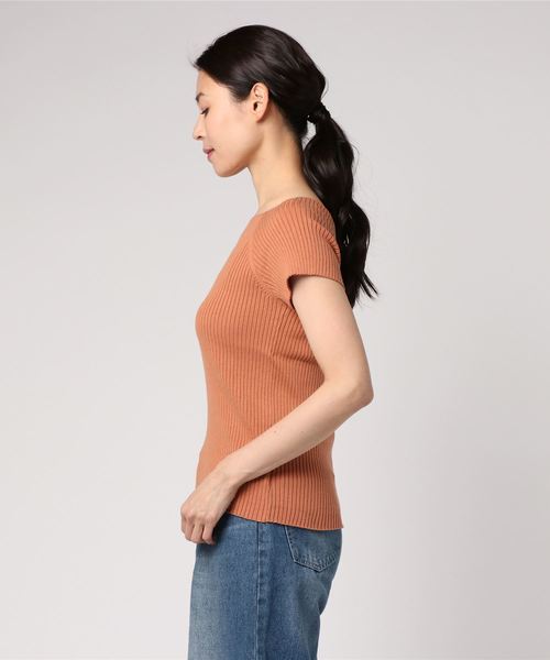 LOWRYS FARM（ローリーズファーム）の「１２Ｇスーピマスクエア／ＳＳ　788927（Tシャツ/カットソー・レディース・オフホワイト/グレー/ブラウン/ブラック・MEDIUM/LARGE）」の6枚目の写真