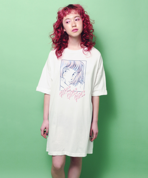 Candy Stripper（キャンディストリッパー）の「CANDY COMIC BIG BIG Tシャツ（Tシャツ/カットソー・レディース・ブラック/オフホワイト/ピンク・2）」の4枚目の写真