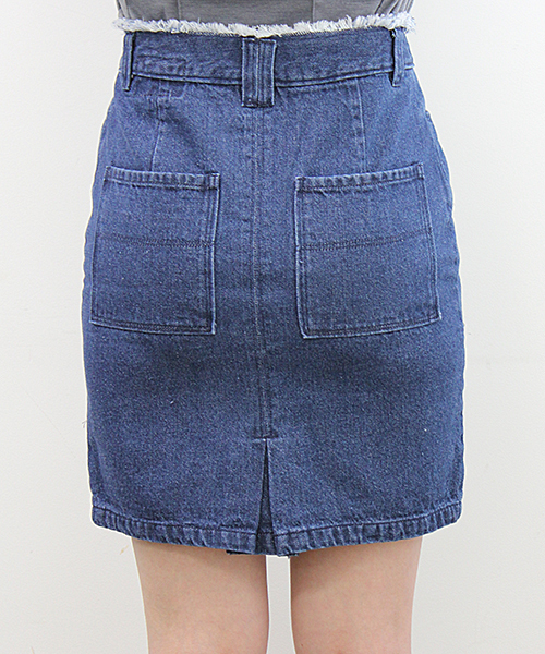 Kastane(カスタネ)の「ウエスト裁ち切りスカート(スカート・レディース・ブルー/ライトブルー/グレー/ブラック/ベージュ/グリーン・X-SMALL/SMALL/MEDIUM/LARGE)」の10枚目の写真