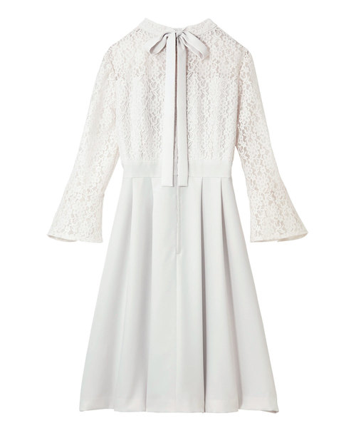 GeeRA(ジーラ)の「後リボンレースワンピース(ワンピース・レディース・ネイビー/シルバーグレー・MEDIUM/LARGE/X-LARGE)」の5枚目の写真