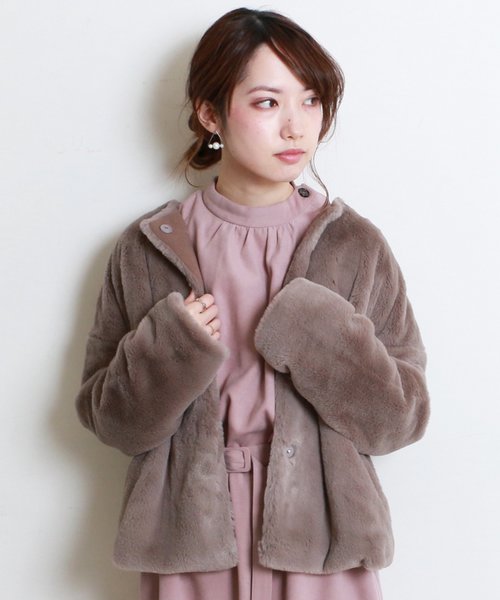 セール フェイクファーノーカラーコート ノーカラーコート Frames Ray Cassin フレームスレイカズン のファッション通販 Zozotown