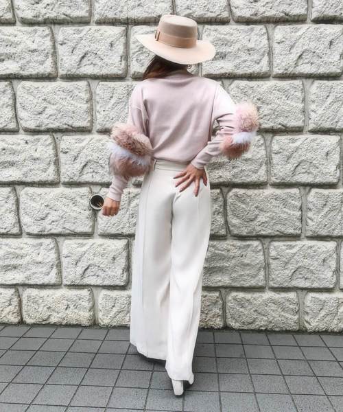 eimy istoire（エイミーイストワール）の「スリーブファーニットプル  