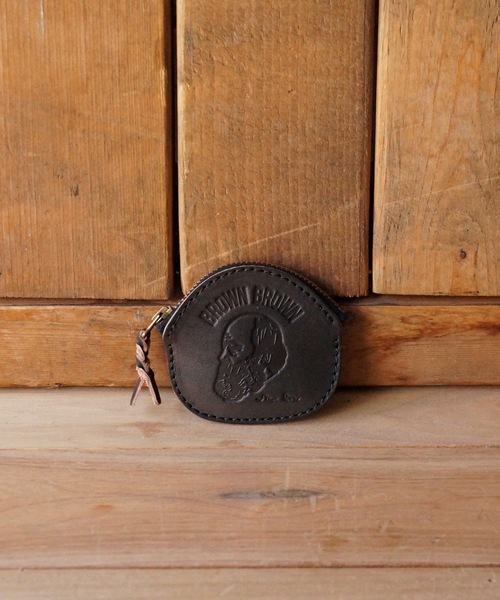 BrownBrown（ブラウンブラウン）の「【BrownBrown】ブラウンブラウン/Mr.Brownコインケース（コインケース・メンズ・ダークブラウン/イエロー/グリーン/ベージュ/ターコイズブルー/モカ/レッド/ブラック/グリーン系その他/ブラック系その他・FREE）」の3枚目の写真