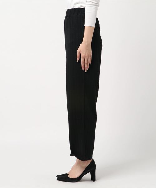 STYLEBLOCK（スタイルブロック）の「ケーブル柄ふくれジャガードパンツ（その他パンツ・レディース・ブラック/ベージュ/カーキ/アイボリー・M）」の6枚目の写真