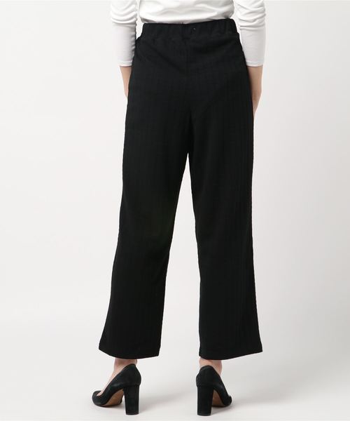 STYLEBLOCK（スタイルブロック）の「ケーブル柄ふくれジャガードパンツ（その他パンツ・レディース・ブラック/ベージュ/カーキ/アイボリー・M）」の5枚目の写真